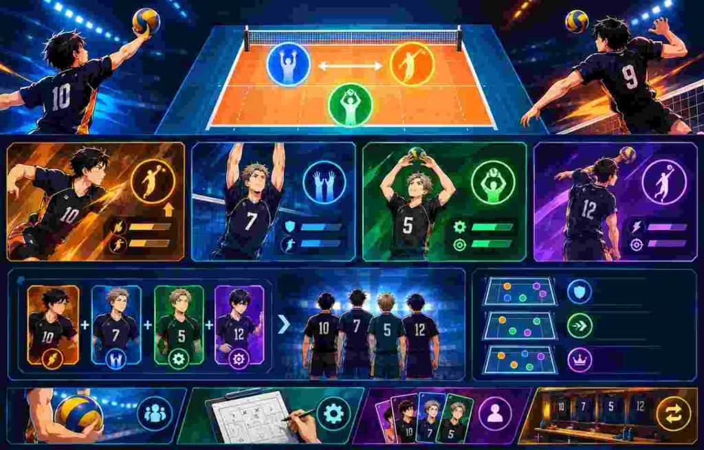 The Spike Mod APK volleyball gameplay.