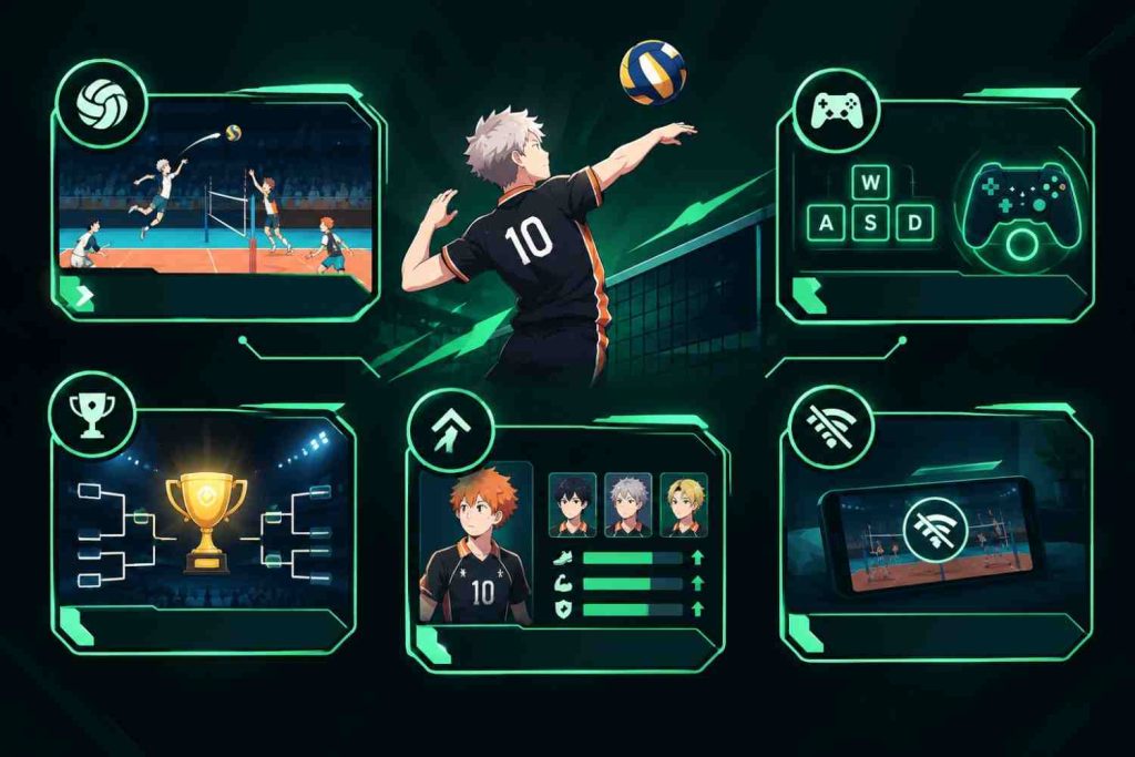 The Spike Old Mod volleyball gameplay.