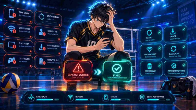 How to fix The Spike Volleyball Story not working errors?